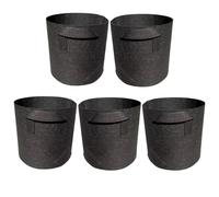 FJIXUO Paquete de 10 Bolsas Cultivo, macetas Tela no Tejida for jardín con asa Reforzada para Plantas,Verduras(3gallons 25x22cm)