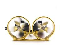 FJLKGDSP Hélice metálica de Empuje subacuático 9 kg con Motor Dual 24 V y Resistente al Agua KYO-4T-DUAL ESC for Barco RC(Gold)