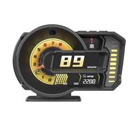 FJLKGDSP Pantalla de visualización Frontal for automóvil A590 HUD, medidor OBD automático, GPS, LCD, Detector, puntuación conducción, grabadora Comportamiento, Monitor Seguimiento(A590 Pro)