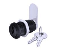 FJM Security Products MEI-8900A-BLK-KD FJM-8900A-BLK-KD FJM Security 8900A-BLK-KD Cerradura de leva de vaso de disco con cilindro de 1-1/8 pulgadas y acabado negro, llave diferente, 1-1/8