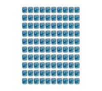 FJMQHU 100 Anillas para Patas de Paloma, de Aluminio, Reutilizables, para Identificación. Suministros para Aves, Ideales para La Cría de Aves de Corral, El C, América Azul