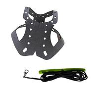 FJMQHU Arnés para Pájaros Correa para Palomas Arnés Ajustable Entrenamiento Antimordedura Material de Nylon Resistente Práctico para Ejercicio Y Salidas Al a, Gris