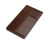 FJMQHU Bandeja de Té de Bambú con Bandeja de Drenaje, Mesa de Té Extraíble, Función de Cajón, Hecha de Bambú Natural para El Hogar, La Oficina, Sal, 50x28x3.5 Cm