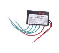 FJMQHU Controlador LED de Un Solo Color Accesorio de Controlador 12V-24V Palabras Luminosas Interruptor Construcción PP Operación Confiable, 4 Canales
