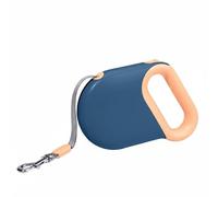 FJMQHU Correa Retráctil para Mascotas Fabricada en y Acero Inoxidable Resistente a Más de Cien Mil Retracciones Mango Cómodo Salida en Freno Adecuado para, Blue, 5M