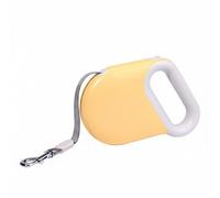 FJMQHU Correa Retráctil para Mascotas Fabricada en y Acero Inoxidable Resistente a Más de Cien Mil Retracciones Mango Cómodo Salida en Freno Adecuado para, Yellow, 5M