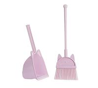 FJMQHU Escoba Infantil Herramientas de Limpieza Set con Recogedor para Casa Material Seguro Fomenta Independencia Adecuado para Juegos de rol Infantiles Cump, Rosa Violeta, Individual