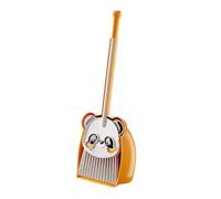 FJMQHU Escoba Miniatura para Niños Juego de Limpieza para Niños Conjunto de Escoba Recogedor Panda Material Resistente Adecuado para Enseñanza Y Uso Diario E, Amarillo, Individual