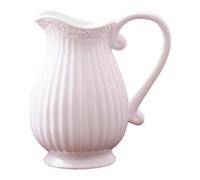 FJMQHU Florero Jarrón de Cerámica Estructura de Jarra Hidropónica Maceta para Arreglos Florales Minimalista Decoración Adecuada para Comedor Sala Oficina COC, Blanco, Individual