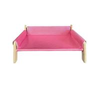 FJMQHU Hamaca para Gatos, Transpirable, Cómoda, para Jugar Y Tumbarse, Funda Extraíble, Silla Estable, Sofá, Sillón para Gatos, Rosa