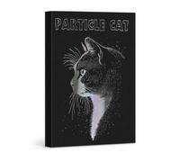 FJMQHU Libreta Apuntes Profesional Hojas Lisas - Papel 70 - para Diario, Negro, Gato negro【Gato vaca lechera】