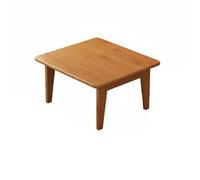 FJMQHU Mesa Suelo Plegable Bambú para Comedor y Terraza Acabado Suave al Tacto Diseño Funcional Ocupa Lugar Acuada para Picnics Interiores Escritura Creativa, Marrón, 50 37 26.2cm