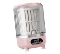 FJMQHU Mini Lavadora Pequeña, Cubo Deshidratador, Lavadora de Ropa Interior Ligera, Taza de Lavado para Dormitorio, Hotel, Viajes, Rosa, Individual