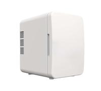 FJMQHU Mini Nevera Compacta 4L Refrigerador Portátil Termoeléctrico Calienta Enfría Material Sólido para Dormitorio Oficina Automóvil Escritorio Viaje, Blanco