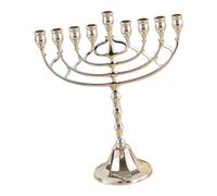 FJMQHU Portavelas Candelabro 9 Brazos Accesorio de Decoración para Mesa Soporte de Velas Diseño Sofisticado en Aleación de Zinc Adecuado para Banque, Plata, Individual