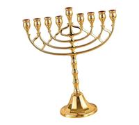 FJMQHU Portavelas Candelabro 9 Brazos Accesorio de Decoración para Mesa Soporte de Velas Diseño Sofisticado en Aleación de Zinc Adecuado para Banque, Oro, Individual