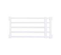 FJMQHU Puerta Retráctil para Perros, Valla para Cachorros, Puerta Protectora para Escaleras, Puerta Extensible para Mascotas, Valla para El Pasillo, Escalera, 56 a 100 cm x 24 cm Blanco