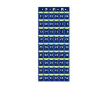 FJMQHU Soporte para Teléfono de Aula, Bolsa de Almacenamiento, Bolsa de Almacenamiento de Artículos Pequeños, Organizador, Cuadro de Bolsillo para Aula, para, 54 Bolsillos 67 X 141 Cm, Individual