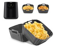 FJNATINH Philips Airfryer for Philips Essential Airfryer 4.1 L HD9252/HD9200/HD9255, molde de silicona reutilizable, accesorio para freidora de aire caliente, color gris