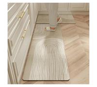 FJOADNVM Alfombra Baño Secado Rapido Carpet for Kitchen Waterproof Floor Mat Beige Carpets PVC Leather Non-Slip Oil-Proof Long Foot Mats Home Decoration Rug Balcony(Color06,1pc 100x200cm)