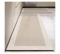 FJOADNVM Alfombra Baño Secado Rapido Floor Mat for Kitchen Waterproof Non-Slip Oil-Proof Carpet Minimalist Line Texture Strip Rug Decoration Mats(Color02,1pc 100x200cm)