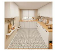 FJOADNVM Alfombra Baño Secado Rapido Kitchen Floor Mat Carpet PVC Leather Mats Waterproof Oil-Proof Large Rug Home Decoration Non-Slip(Color11,80x180cm)