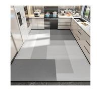 FJOADNVM Alfombra Baño Secado Rapido Kitchen Floor Mat Waterproof Non-Slip Oil-Proof PVC Leather Wipeable Washable Soft Carpet Dirt-Resistant Balcony Rug(Color01,160x230cm)