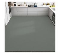 FJOADNVM Alfombra Baño Secado Rapido PVC Kitchen Floor Mat Oversized Black Carpet Waterproof Oil-Proof Non-Slip Large Rug Solid Grey Washable Leather Mats(Color10,40x180cm)