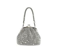 FJOADNVM Bolsos Pedrería Mujer Monederos de moda for mujer, bolsos mano for, bolso fiesta con diamantes imitación, Mini cristal, maquillaje(Silver)