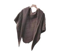 FJOADNVM Bufanda De Invierno Winter Shawl Thickened Warm Cloak Scarf Knitting for Women Bandana Scarves Poncho Foulard Hijab(Mocha)