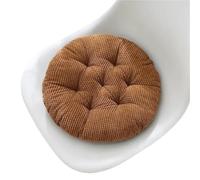 FJOADNVM Cojines De Asiento De Pana Cojín de Pana Tipo Tatami 30/40/45/50 cm, Grueso, Redondo, for sofá, balcón, Ventana o Silla(Coffee,40x40cm)