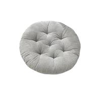 FJOADNVM Cojines De Asiento De Pana Cojín de Pana Tipo Tatami 30/40/45/50 cm, Grueso, Redondo, for sofá, balcón, Ventana o Silla(Grey,40x40cm)