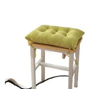 FJOADNVM Cojines De Asiento De Pana Cojín Rectangular de Pana Thiened Cuion for Silla pupitre Escolar, Taburete for Estudiantes Secundaria, Colores Surtidos, 2 Correas(Green,45 * 45cm)
