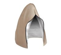 FJOADNVM Funda para Silla De Doble Huevo Funda for Silla Colgante de Patio con Cremallera, Impermeable, Resistente al Viento y Hebilla, a la Intemperie(Khaki,230x200CM)