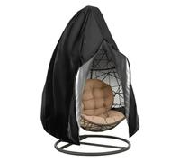FJOADNVM Funda para Silla De Doble Huevo Funda For Silla Colgante De Ratán, Protectora For Columpio Jardín Y Exterior, For Cesta(Black,115x190cm)