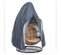 FJOADNVM Funda para Silla De Doble Huevo Funda Protectora Impermeable for Silla de Patio, Color Negro, con Cremallera, for Exteriores(Grey 230x200CM)