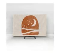FJOADNVM Funda Para TV Cubierta antipolvo for pantalla, cubierta for TV, tela de 32-75 pulgadas, moneda Simple y moderna(07,50 inch)