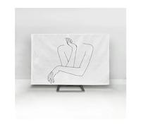 FJOADNVM Funda Para TV Cubierta antipolvo for pantalla, cubierta for TV, tela de 32-75 pulgadas, moneda Simple y moderna(04,55 inch)