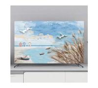 FJOADNVM Funda Para TV Cubierta protectora for TV, cubierta antipolvo for colgar en el hogar, for, decoración Universal de flores for, Simple(F,32inch 80x50cm)
