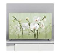 FJOADNVM Funda Para TV Cubierta protectora for TV, cubierta antipolvo for colgar en el hogar, for, decoración Universal de flores for, Simple(C,55inch 130x80cm)
