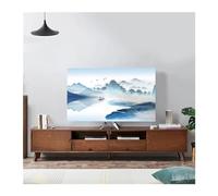 FJOADNVM Funda Para TV Paisaje Elastic Force TV Hood Cover Cloth 32-75 pulgadas Estilo chino simple y moderno(02,75 inch)