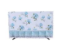 FJOADNVM Funda Para TV Portada de TV 32" 37" 40 "42" 43 "55" La cubierta antipolvo superficie curva LCD 65 "no se puede quitar al iniciar la del monitor 32 Cubierta televisor(Tulip blue,42inch)