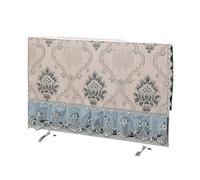 FJOADNVM Funda Para TV Portada de TV 32" 37" 40 "42" 43 "55" La cubierta antipolvo superficie curva LCD 65 "no se puede quitar al iniciar la del monitor 32 Cubierta televisor(Golden Lily blue,48inch)