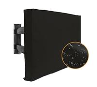 FJOADNVM Funda Para TV TV Cubierta de for exteriores a prueba intemperie y polvo Beige 70 "75" 40 "46" 50 "55" 60 "65" Pantalla protectora for Jardín Patio al aire libre(Black,FOR 60-65inch TV)