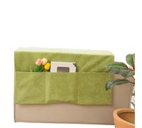 FJOADNVM Organizador De Sofá Organizador de reposabrazos for sofá, Funda con Bolsillos Laterales for Guardar revistas, Libros y Aperitivos en casa, Control Remoto Sala De Estar(Light Green,50)