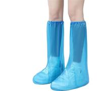 FJOADNVM Protector Calzado Lluvia Fundas for zapatos de lluvia, portátiles, desechables, tubo alto, for adultos, impermeables, for exteriores, senderismo, gruesas(Blue,4pcs)