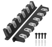 FJOADNVM Soportes Para Caña De Pescar Horizontal 2pcs Fishing Rod Holders 6-Rod Rack Vertical Pole Holder Wall Mount Modular For Garage Rods Storage Accessories(Horizontal)
