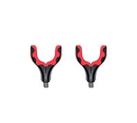 FJOADNVM Soportes Para Caña De Pescar Horizontal Adjustable Rod Stand Organizer, PVC Fishing Holder With 3/8" Thread For Multi-Position Use On Boat Bank Kayak, Lightweight C(Little red 2PCS)