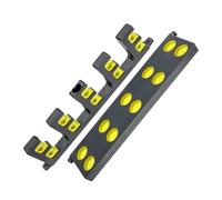 FJOADNVM Soportes Para Caña De Pescar Horizontal Fishing Rod Holders Vertical Wall Rack Store Up To 10 Rods For Pole Holder Storage Tools 4 Colors(Yellow)