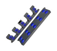 FJOADNVM Soportes Para Caña De Pescar Horizontal Fishing Rod Holders Vertical Wall Rack Store Up To 10 Rods For Pole Holder Storage Tools 4 Colors(Blue)